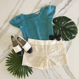 Loft Crochet Lace Shorts